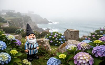Statue de jardin originale : le nain breton face aux caprices météo de la Bretagne